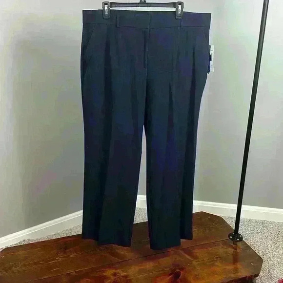 Women’s Navy Dress Pants | Ladies Dress Pants - Picture 1 of 5